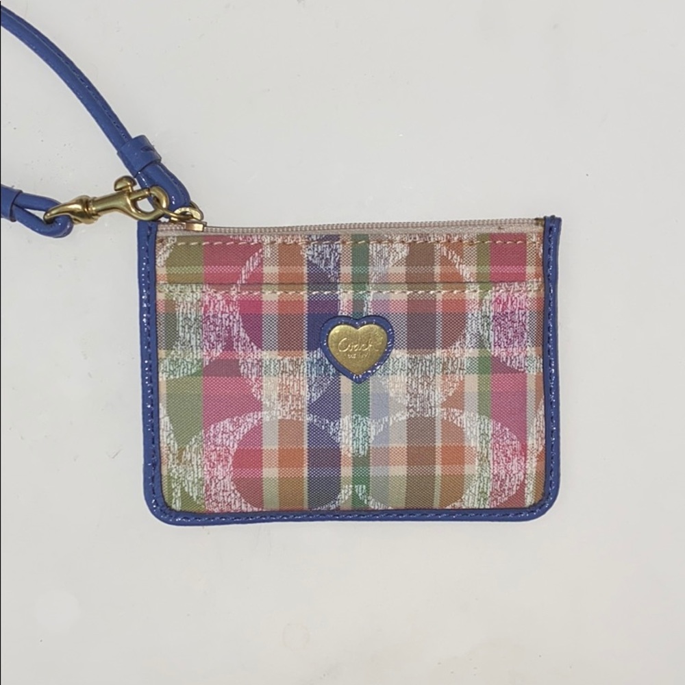 COACH Signature collection mini skinny id case